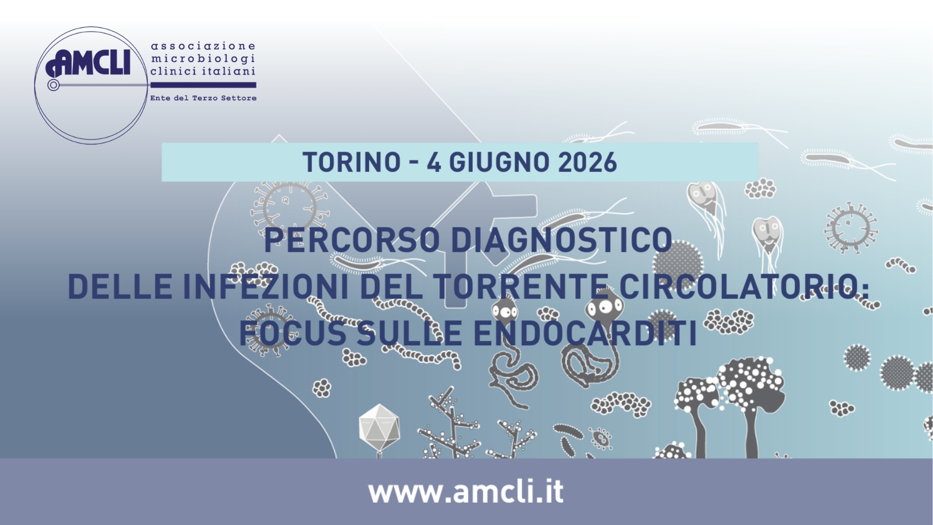 Clicca per accedere all'articolo A Torino il corso AMCLI dedicato alle endocarditi "Percorso diagnostico delle infezioni del torrente circolatorio: focus sulle endocarditi"